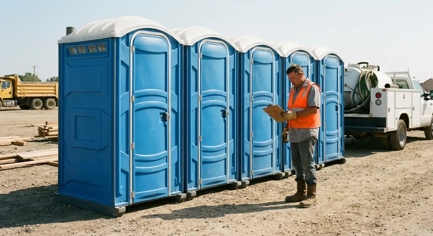 Portable toilet site planning and placement logistics in Lake Forest, IL